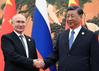 Il presidente Xi Jinping riceve a Pechino l’omologo russo Vladimir Putin, 18 ottobre 2023