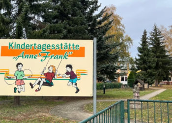 L'asilo dedicato ad Anna Frank a Tangerhütte, in Germania