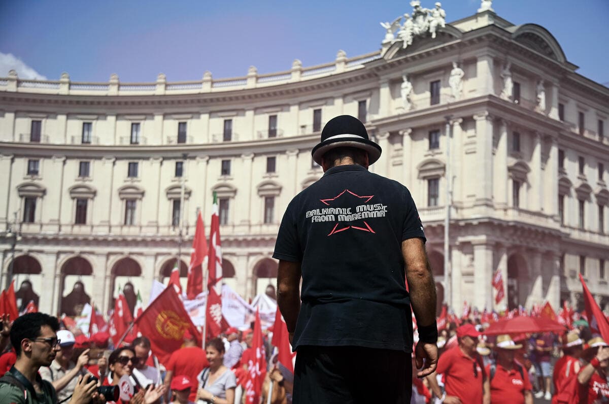Manifestazione nazionale in difesa del diritto alla salute a Roma, 24 giugno 2023 (Ansa)