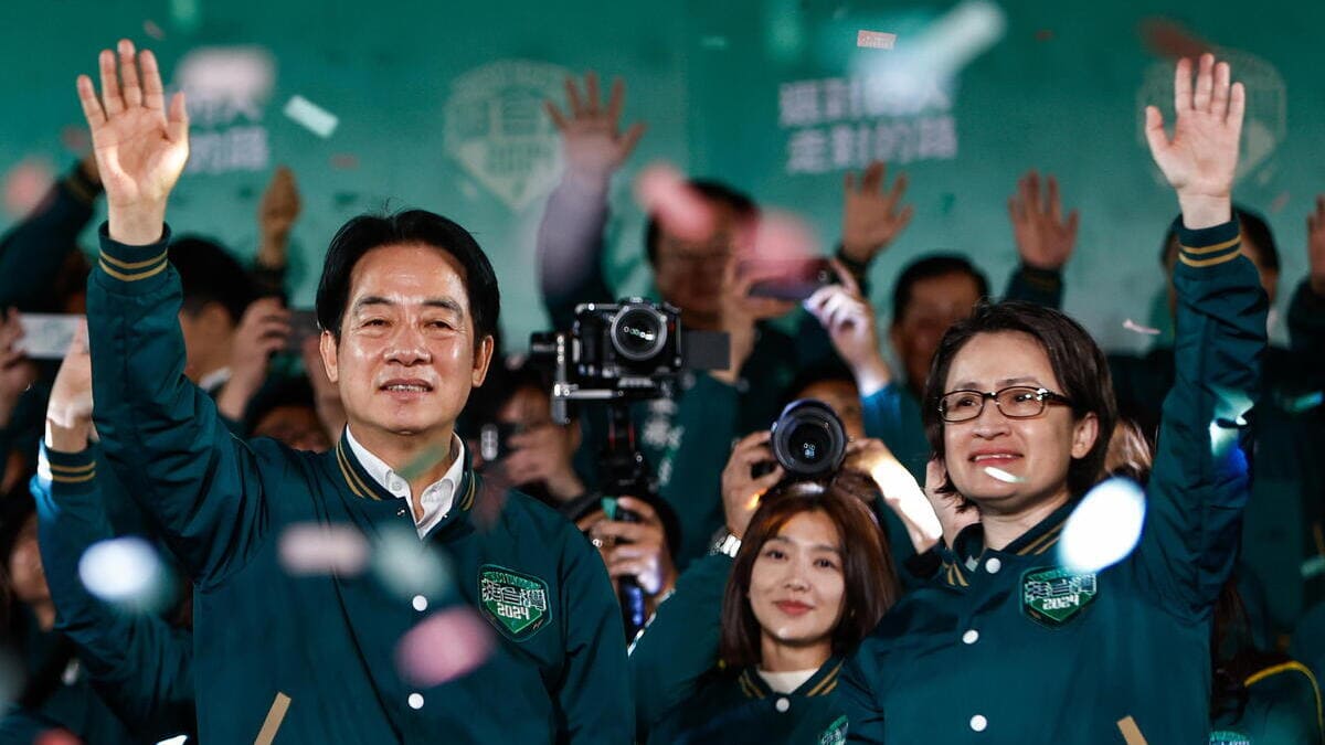 Lai Ching-te e Hsiao Bi-khim del Dpp sono stati eletti rispettivamente presidente e vicepresidente di Taiwan
