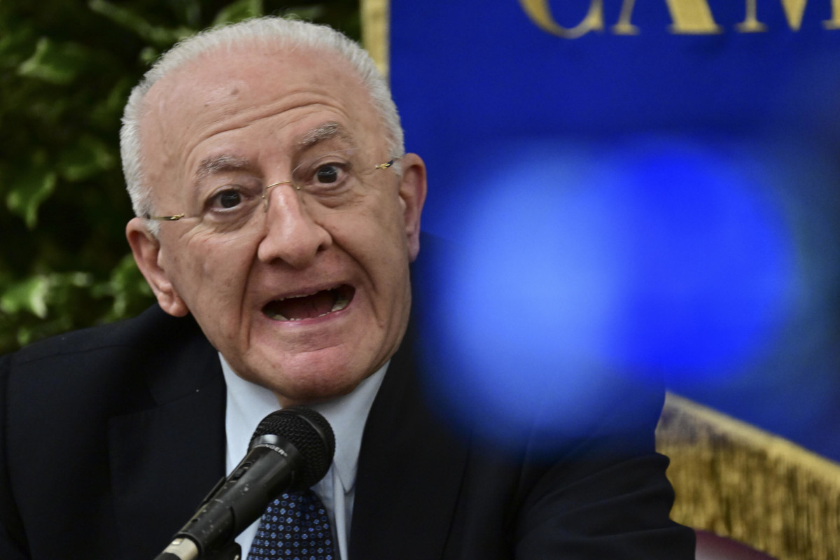 Il presidente della Regione Campania Vincenzo De Luca