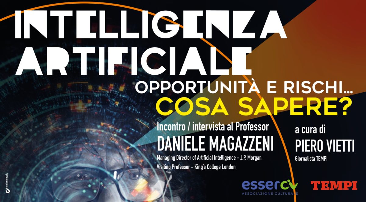 Invito all’incontro su intelligenza artificiale, opportunità e rischi