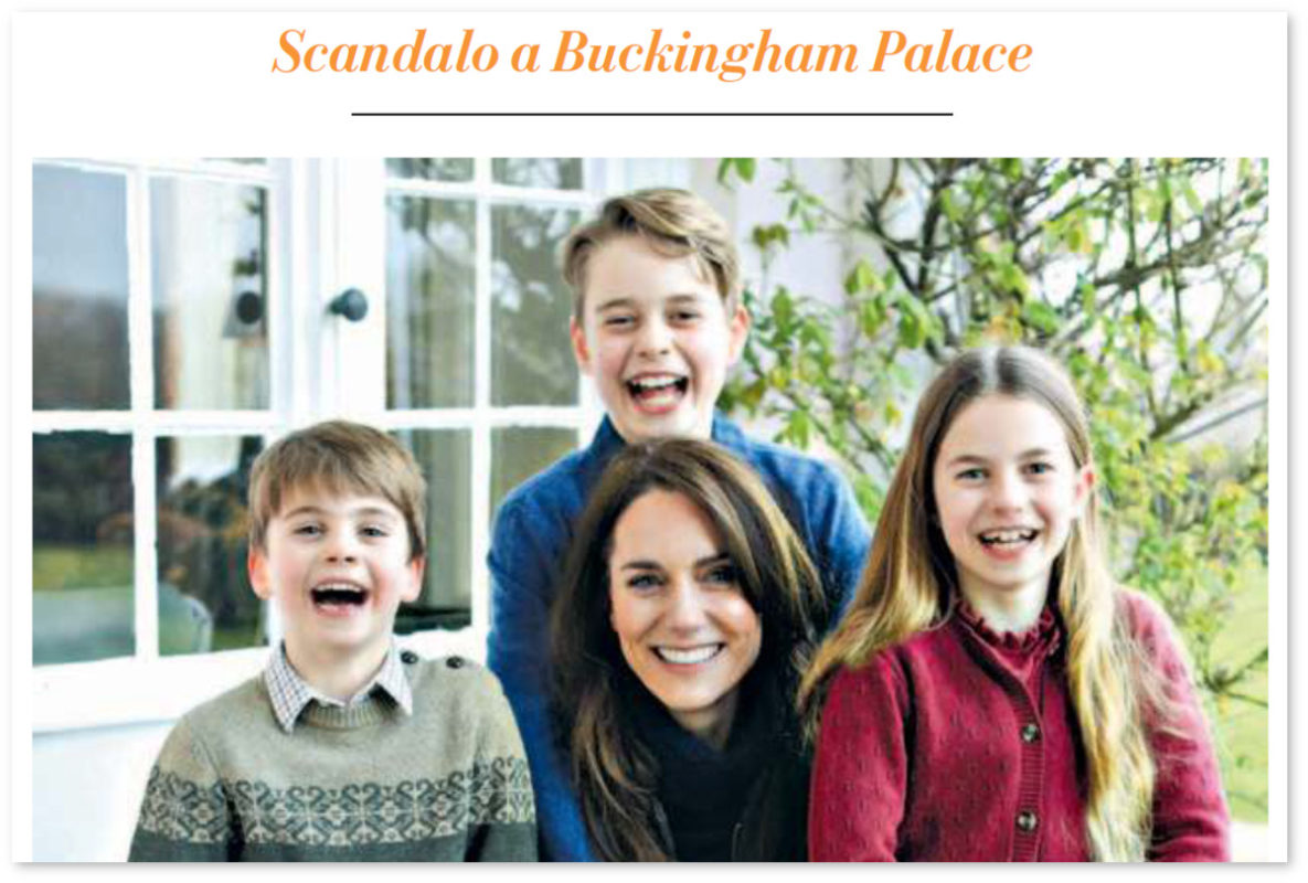 La foto di Kate Middleton con i figli divenuta uno “scandalo” internazionale perché ritoccata dalla stella principessa del Galles, a suo dire