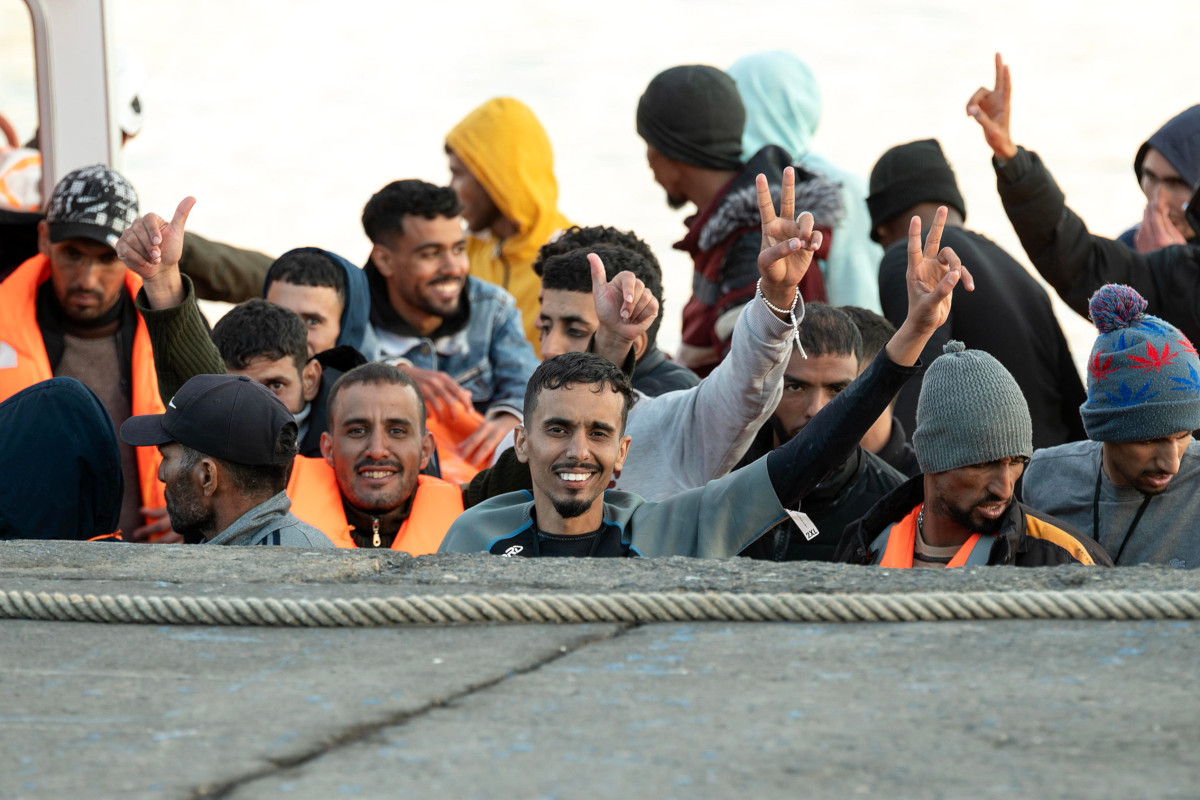 Sbarco di migranti a Lanzarote, Isole Canarie, Spagna, 28 novembre 2023