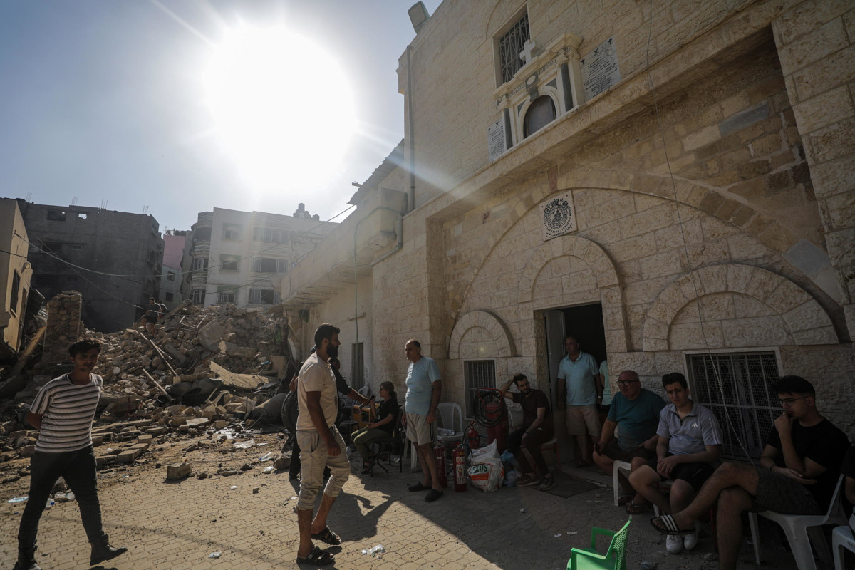 San Porfirio, l’unica chiesa cristiana ortodossa di Gaza, distrutta dai bombardamenti israeliani il 20 ottobre scorso