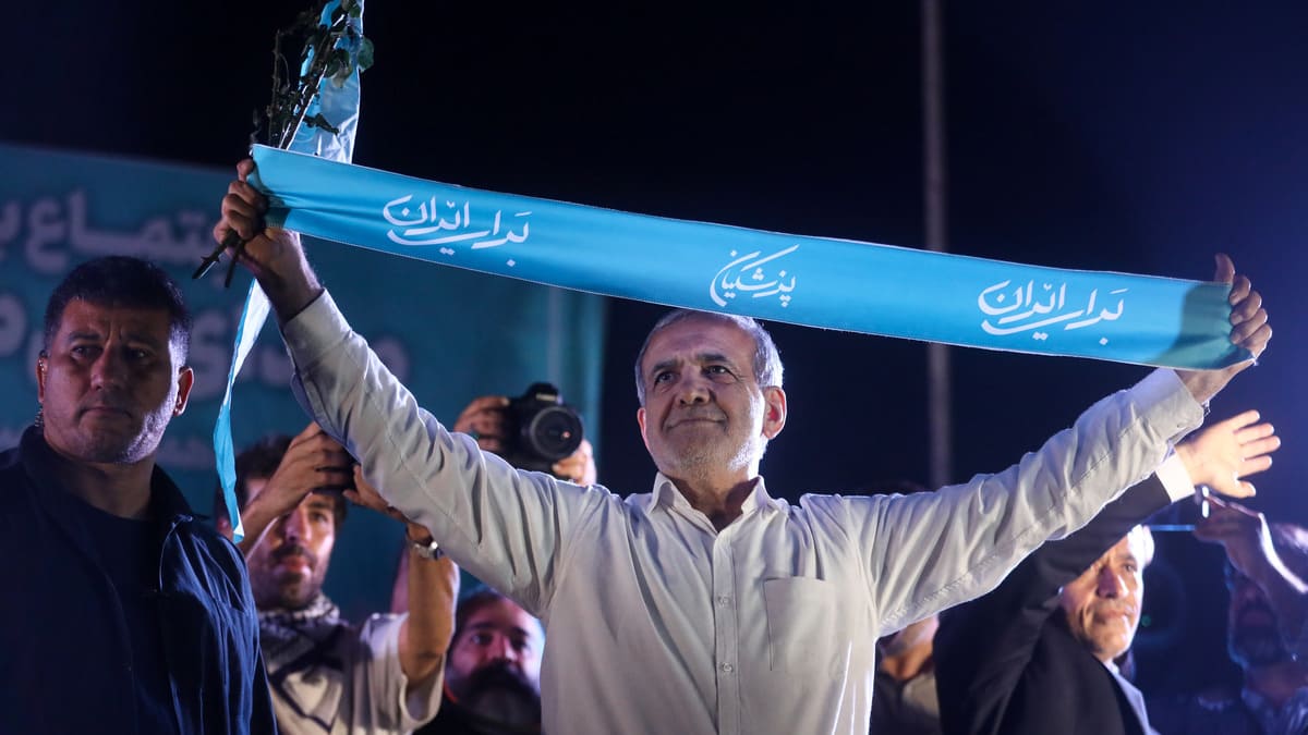 Il nuovo presidente dell'Iran, Masoud Pezeshkian