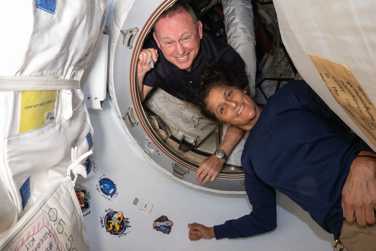 Butch Wilmore e Suni Williams a o bordo della Iss