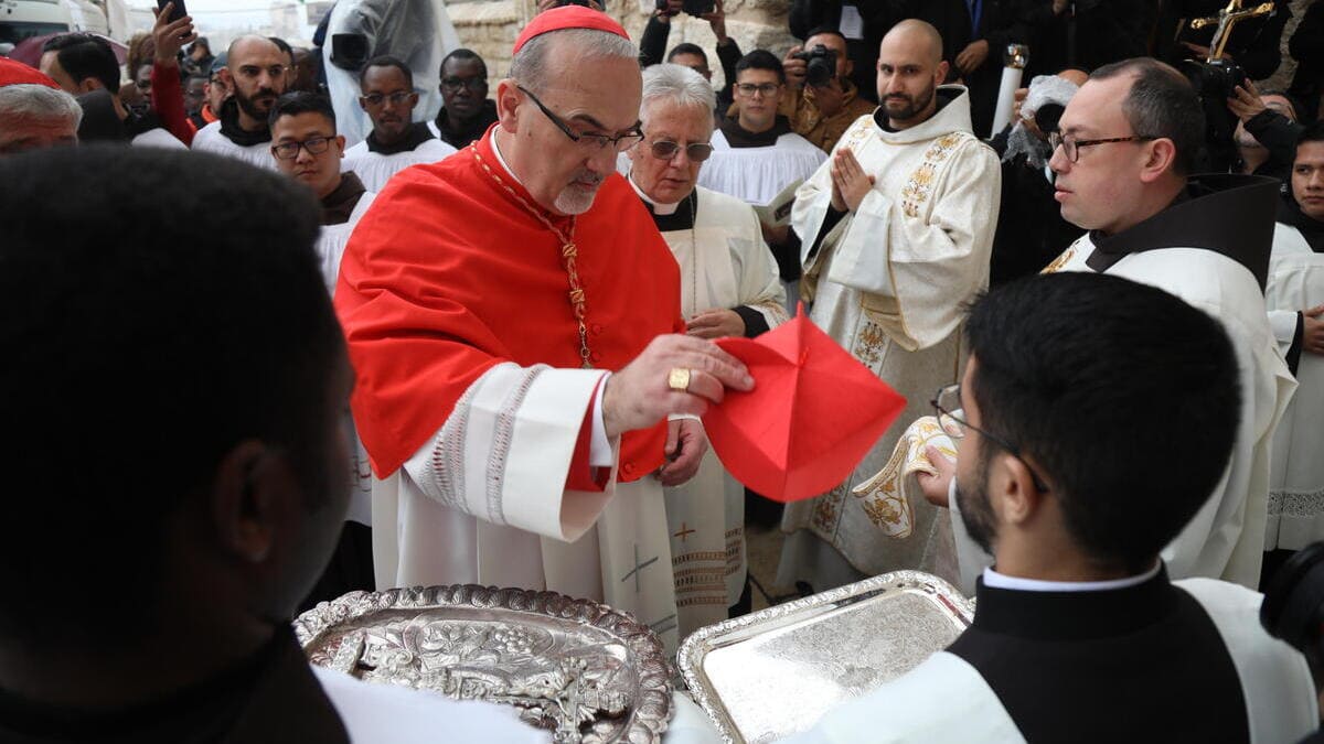 Il Patriarca dei Latini, cardinale Pierbattista Pizzaballa (Ansa)