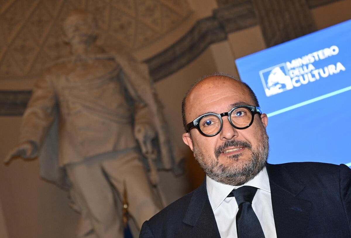 Il ministro della Cultura, Gennaro Sangiuliano (Ansa)