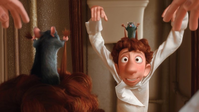 Una scena del film Ratatouille (2007)