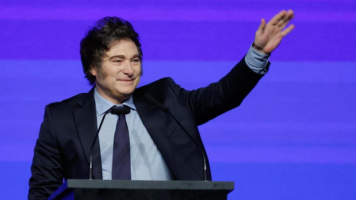 Il presidente dell'Argentina Javier Milei (foto Ansa)