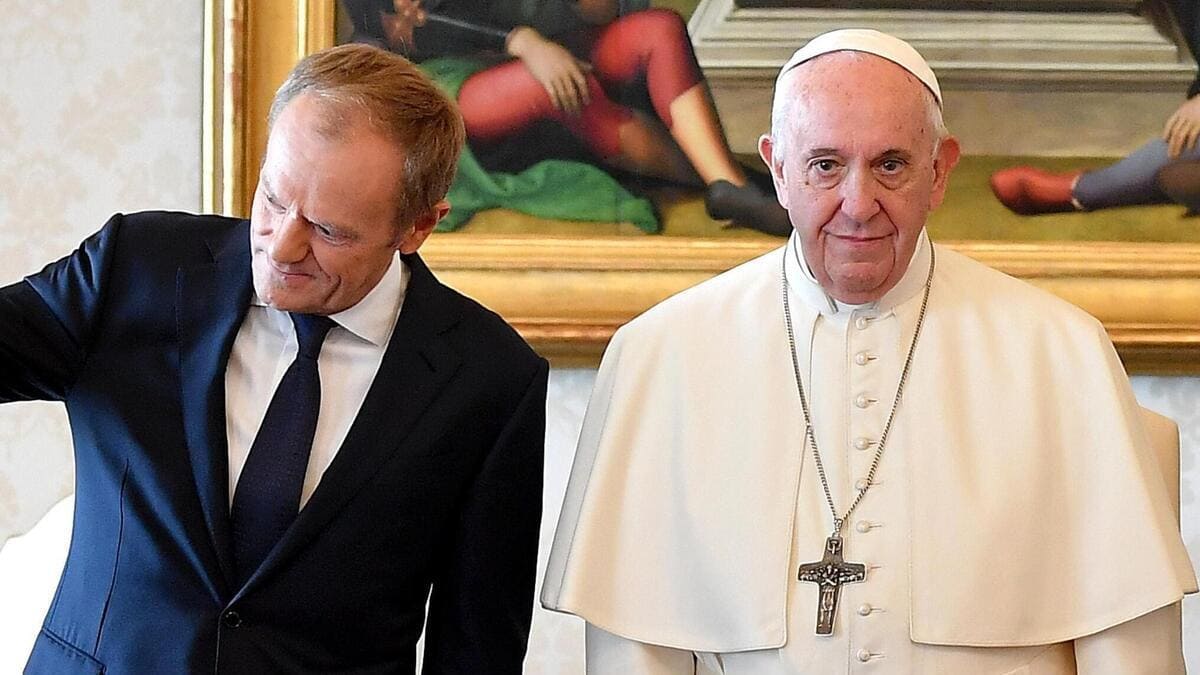 Tusk Papa Francesco Polonia